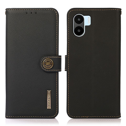 Coque Portefeuille Livre Cuir Etui Clapet B02H pour Xiaomi Redmi A2 Noir