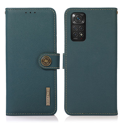 Coque Portefeuille Livre Cuir Etui Clapet B02H pour Xiaomi Redmi Note 11 4G (2022) Vert