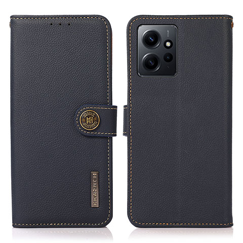 Coque Portefeuille Livre Cuir Etui Clapet B02H pour Xiaomi Redmi Note 12 4G Bleu