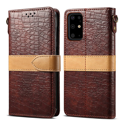 Coque Portefeuille Livre Cuir Etui Clapet B02S pour Samsung Galaxy S20 Plus 5G Marron