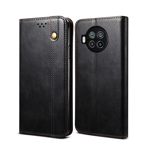 Coque Portefeuille Livre Cuir Etui Clapet B02S pour Xiaomi Mi 10i 5G Noir