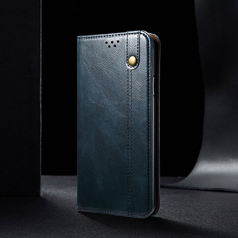 Coque Portefeuille Livre Cuir Etui Clapet B02S pour Xiaomi Redmi 9T 4G Bleu