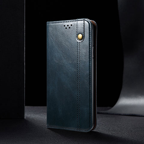 Coque Portefeuille Livre Cuir Etui Clapet B02S pour Xiaomi Redmi Note 9 5G Bleu