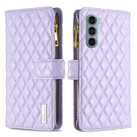 Coque Portefeuille Livre Cuir Etui Clapet B03F pour Motorola Moto Edge S30 5G Violet