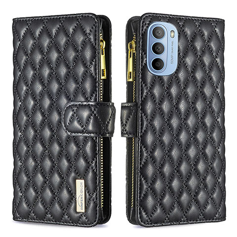 Coque Portefeuille Livre Cuir Etui Clapet B03F pour Motorola Moto G41 Noir