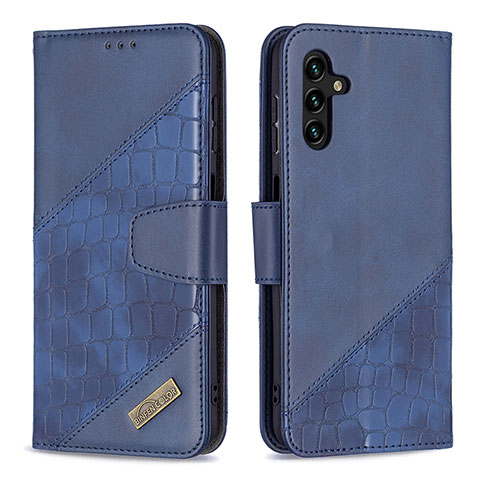 Coque Portefeuille Livre Cuir Etui Clapet B03F pour Samsung Galaxy A13 5G Bleu