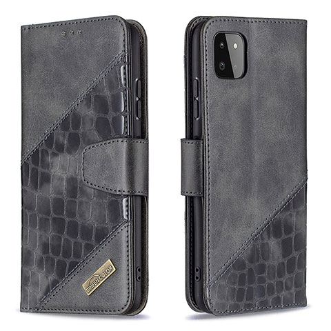 Coque Portefeuille Livre Cuir Etui Clapet B03F pour Samsung Galaxy A22s 5G Noir