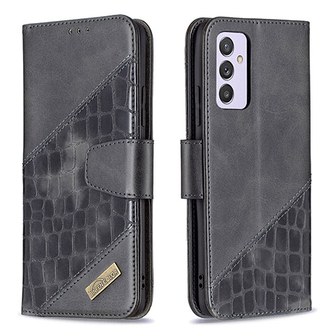 Coque Portefeuille Livre Cuir Etui Clapet B03F pour Samsung Galaxy A24 4G Noir