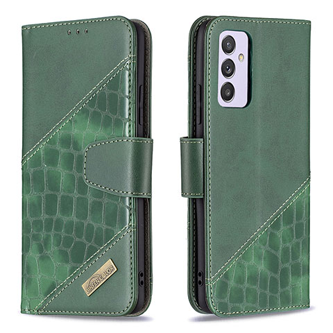 Coque Portefeuille Livre Cuir Etui Clapet B03F pour Samsung Galaxy A24 4G Vert