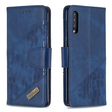 Coque Portefeuille Livre Cuir Etui Clapet B03F pour Samsung Galaxy A30S Bleu