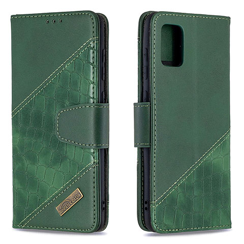 Coque Portefeuille Livre Cuir Etui Clapet B03F pour Samsung Galaxy A31 Vert