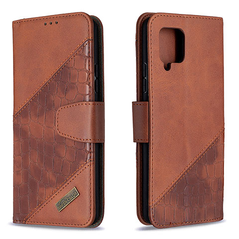 Coque Portefeuille Livre Cuir Etui Clapet B03F pour Samsung Galaxy A42 5G Marron