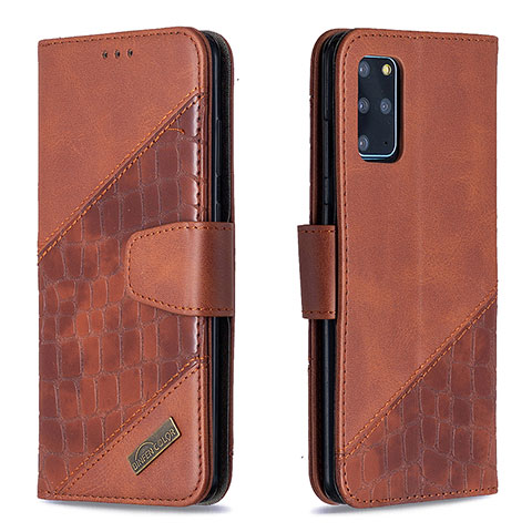 Coque Portefeuille Livre Cuir Etui Clapet B03F pour Samsung Galaxy S20 Plus 5G Marron