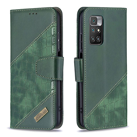 Coque Portefeuille Livre Cuir Etui Clapet B03F pour Xiaomi Redmi Note 11 4G (2021) Gris Fonce