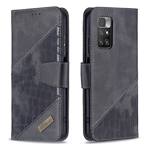 Coque Portefeuille Livre Cuir Etui Clapet B03F pour Xiaomi Redmi Note 11 4G (2021) Noir