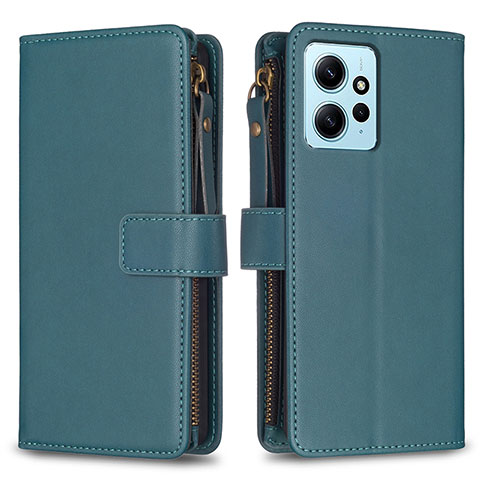 Coque Portefeuille Livre Cuir Etui Clapet B03F pour Xiaomi Redmi Note 12 4G Vert