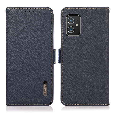 Coque Portefeuille Livre Cuir Etui Clapet B03H pour Asus ZenFone 8 Mini Bleu