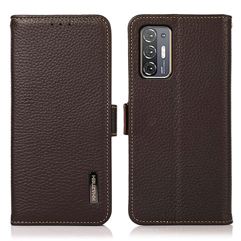 Coque Portefeuille Livre Cuir Etui Clapet B03H pour HTC Desire 21 Pro 5G Marron