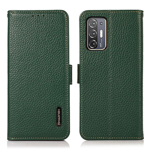 Coque Portefeuille Livre Cuir Etui Clapet B03H pour HTC Desire 21 Pro 5G Vert