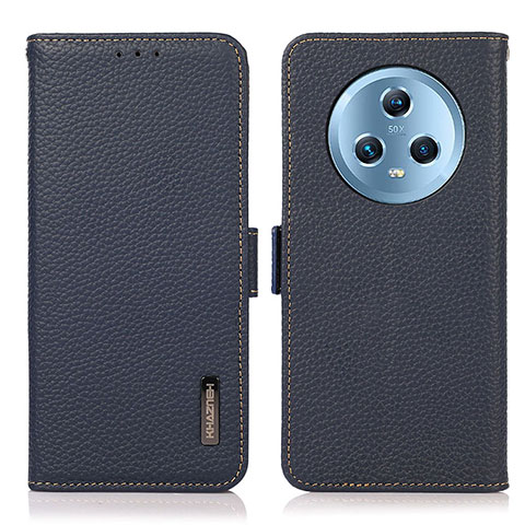 Coque Portefeuille Livre Cuir Etui Clapet B03H pour Huawei Honor Magic5 5G Bleu