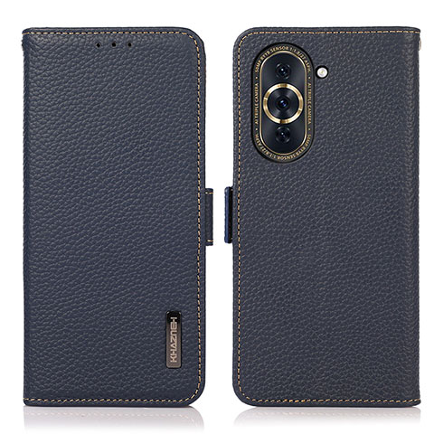 Coque Portefeuille Livre Cuir Etui Clapet B03H pour Huawei Nova 10 Pro Bleu