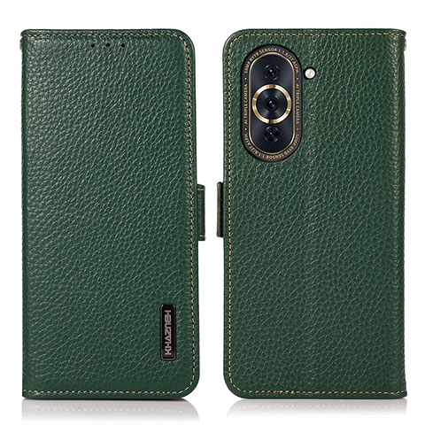 Coque Portefeuille Livre Cuir Etui Clapet B03H pour Huawei Nova 10 Pro Vert