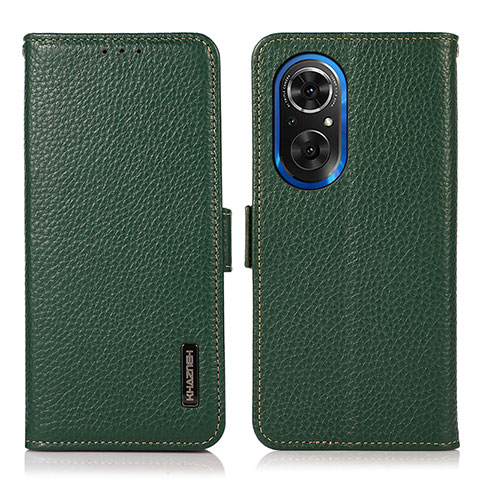 Coque Portefeuille Livre Cuir Etui Clapet B03H pour Huawei Nova 9 SE Vert