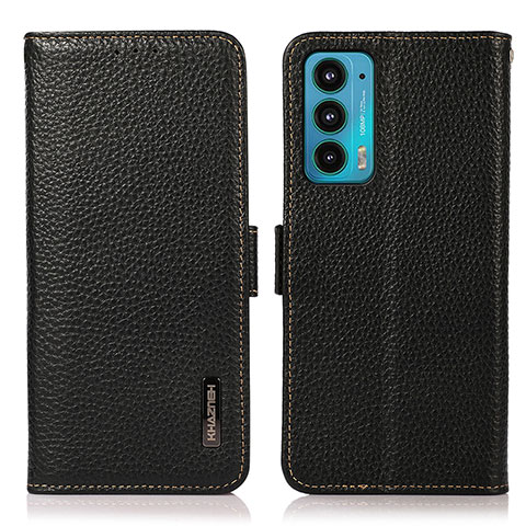 Coque Portefeuille Livre Cuir Etui Clapet B03H pour Motorola Moto Edge 20 5G Noir