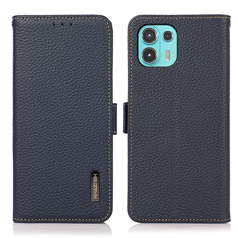 Coque Portefeuille Livre Cuir Etui Clapet B03H pour Motorola Moto Edge 20 Lite 5G Bleu