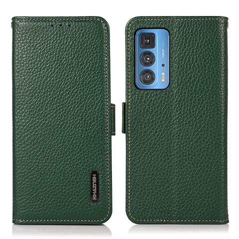 Coque Portefeuille Livre Cuir Etui Clapet B03H pour Motorola Moto Edge 20 Pro 5G Vert