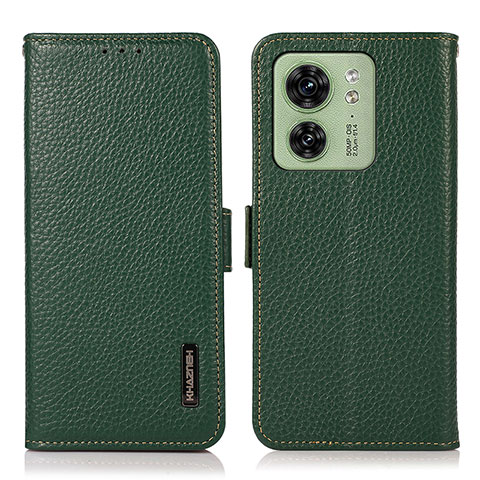 Coque Portefeuille Livre Cuir Etui Clapet B03H pour Motorola Moto Edge (2023) 5G Vert