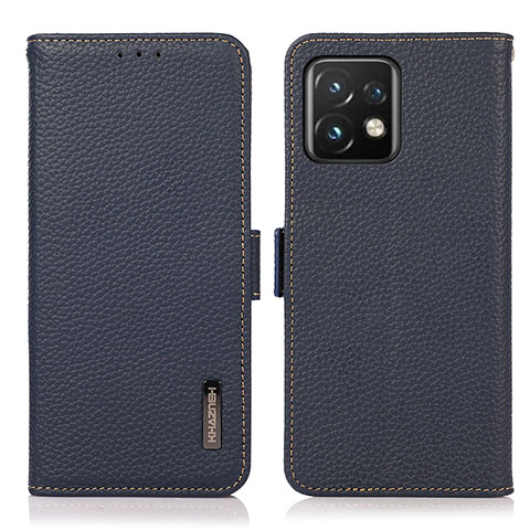 Coque Portefeuille Livre Cuir Etui Clapet B03H pour Motorola Moto Edge 40 Pro 5G Bleu