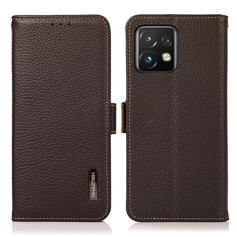 Coque Portefeuille Livre Cuir Etui Clapet B03H pour Motorola Moto Edge 40 Pro 5G Marron