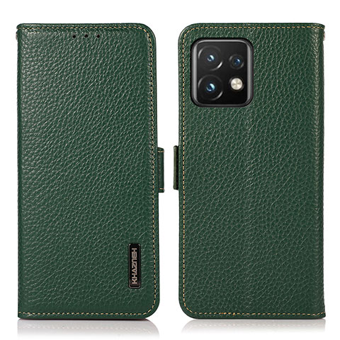 Coque Portefeuille Livre Cuir Etui Clapet B03H pour Motorola Moto Edge Plus (2023) 5G Vert