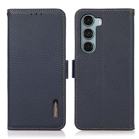 Coque Portefeuille Livre Cuir Etui Clapet B03H pour Motorola Moto Edge S30 5G Bleu