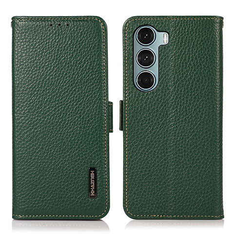 Coque Portefeuille Livre Cuir Etui Clapet B03H pour Motorola Moto Edge S30 5G Vert