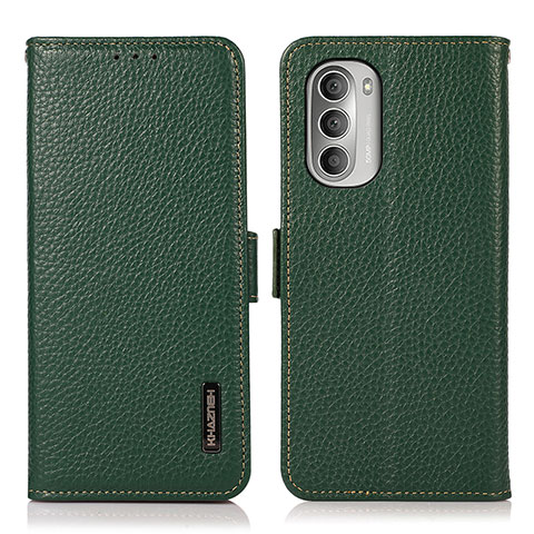 Coque Portefeuille Livre Cuir Etui Clapet B03H pour Motorola Moto G Stylus (2022) 4G Vert