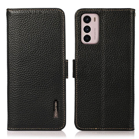 Coque Portefeuille Livre Cuir Etui Clapet B03H pour Motorola Moto G42 Noir