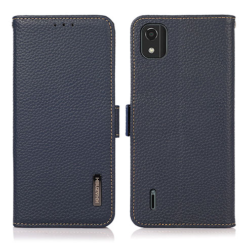 Coque Portefeuille Livre Cuir Etui Clapet B03H pour Nokia C2 2nd Edition Bleu