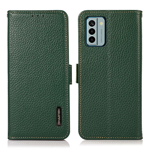 Coque Portefeuille Livre Cuir Etui Clapet B03H pour Nokia G22 Vert