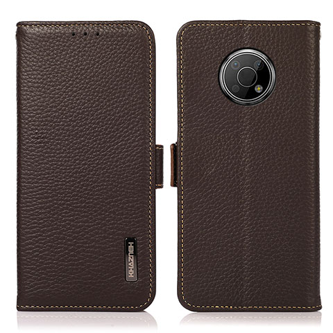 Coque Portefeuille Livre Cuir Etui Clapet B03H pour Nokia G300 5G Marron