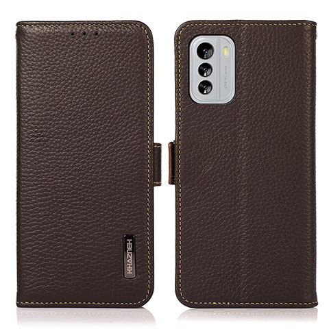 Coque Portefeuille Livre Cuir Etui Clapet B03H pour Nokia G60 5G Marron