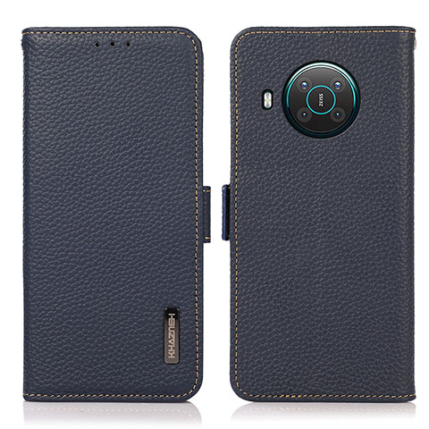 Coque Portefeuille Livre Cuir Etui Clapet B03H pour Nokia X10 Bleu