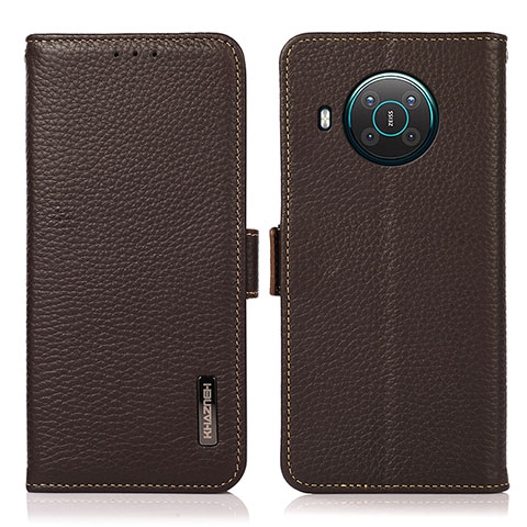 Coque Portefeuille Livre Cuir Etui Clapet B03H pour Nokia X20 Marron