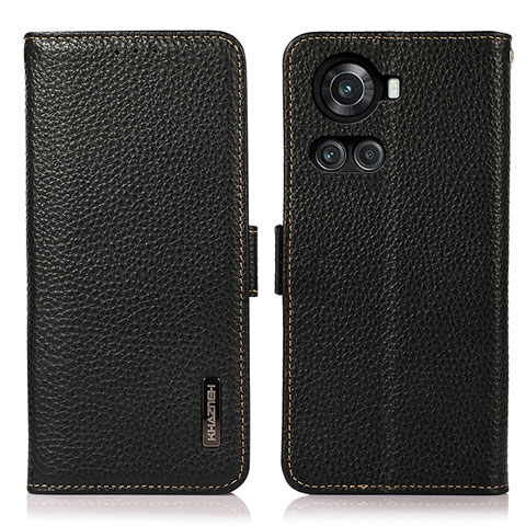 Coque Portefeuille Livre Cuir Etui Clapet B03H pour OnePlus 10R 5G Noir