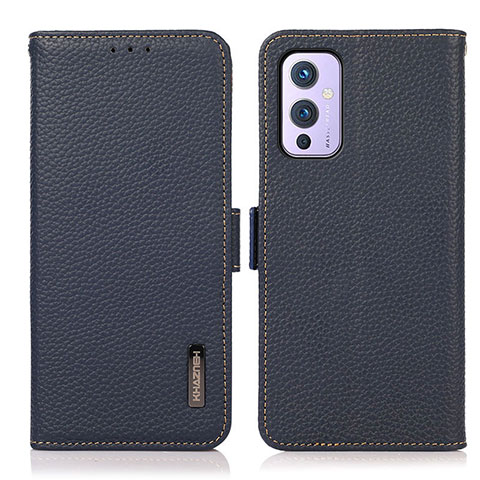 Coque Portefeuille Livre Cuir Etui Clapet B03H pour OnePlus 9 5G Bleu