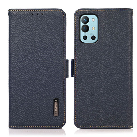 Coque Portefeuille Livre Cuir Etui Clapet B03H pour OnePlus 9R 5G Bleu