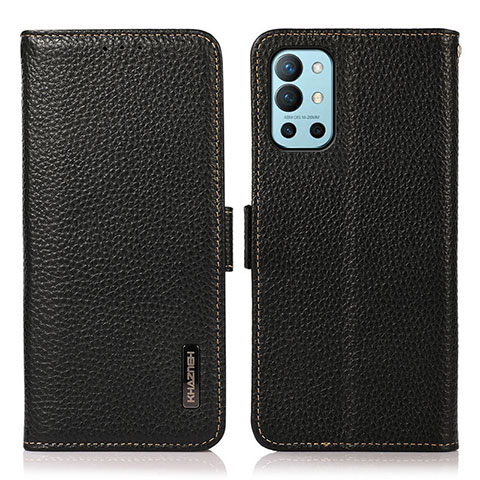 Coque Portefeuille Livre Cuir Etui Clapet B03H pour OnePlus 9R 5G Noir