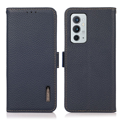 Coque Portefeuille Livre Cuir Etui Clapet B03H pour OnePlus 9RT 5G Bleu