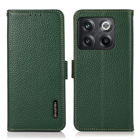 Coque Portefeuille Livre Cuir Etui Clapet B03H pour OnePlus Ace Pro 5G Vert